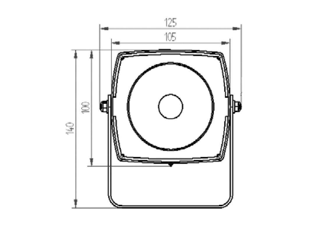 Exterior urban reprogrammable warning sound for bus / coach